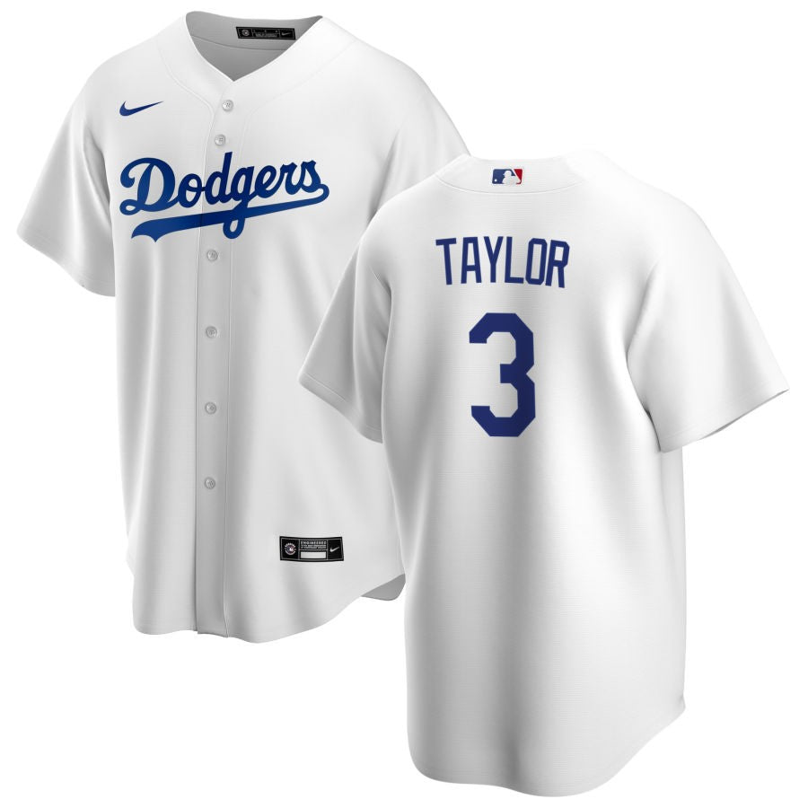 Dodgers No3 Chris Taylor Men's Nike Gray Road 2020 World Series Champions Authentic Team Jersey